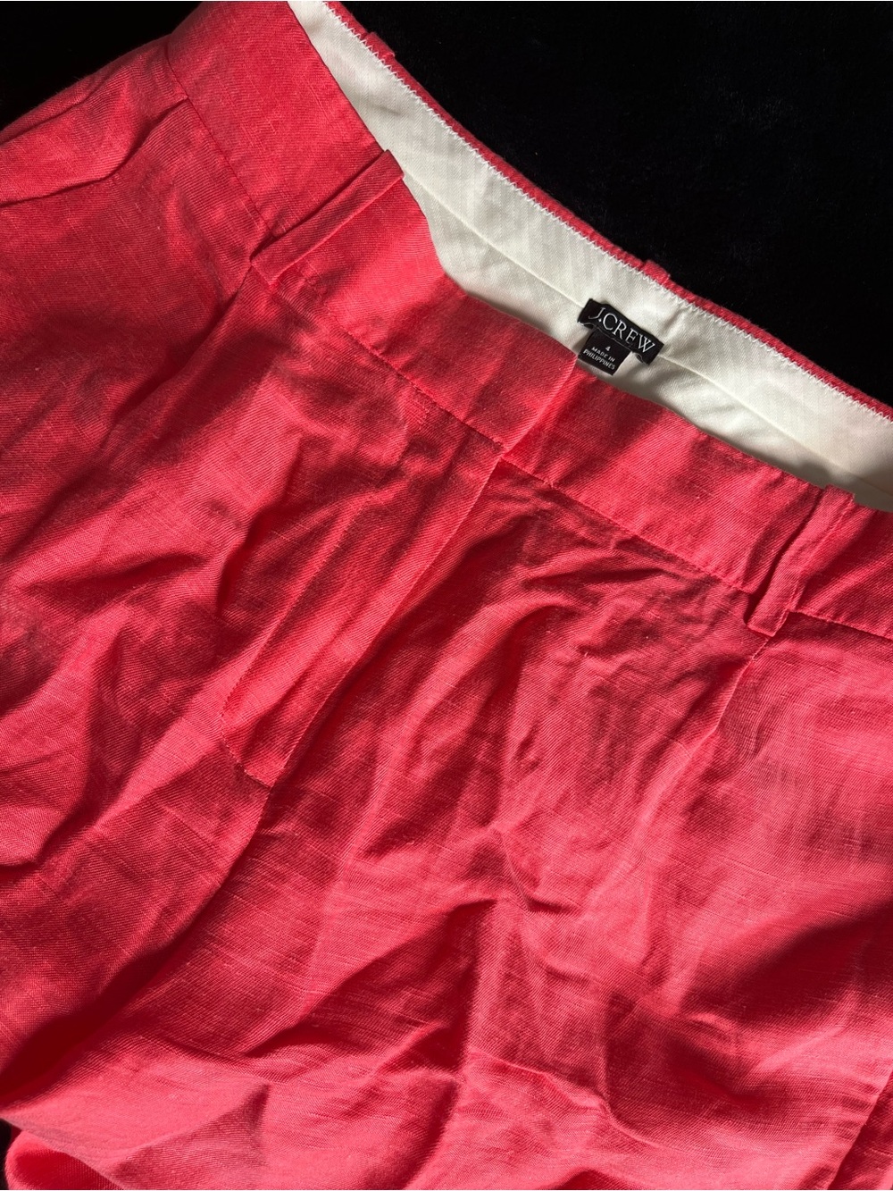 J. Crew Coral-Pink Linen pants